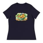 Women's Relaxed T-Shirt - Watercolor Healthy Food Fruit Basket - Image 22