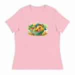 Women's Relaxed T-Shirt - Watercolor Healthy Food Fruit Basket - Image 32