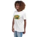 Women's Relaxed T-Shirt - Watercolor Healthy Food Fruit Basket - Image 19
