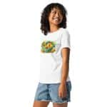 Women's Relaxed T-Shirt - Watercolor Healthy Food Fruit Basket - Image 20
