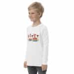 Youth long sleeve tee - Funny Duck Beach - Image 35