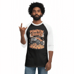 3/4 sleeve raglan shirt - Pumpkin Crusher - Image 2