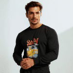 Garment-dyed heavyweight long-sleeve shirt - Surfing Time