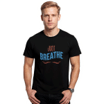 Men's premium cotton t-shirt - Just Breathe - Image 6