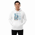 Premium eco hoodie - Snuggle Up Gnomies It's Cold Outside - Image 5