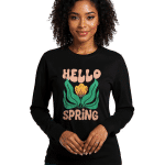 Unisex Long Sleeve Tee - Hello Spring - Image 3