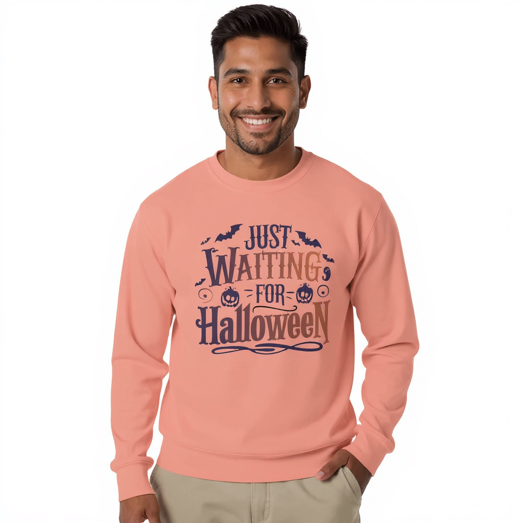 Unisex Premium Sweatshirt - Just Waiting For Halloween - Image 7