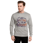 Unisex Premium Sweatshirt - Just Waiting For Halloween - Image 2