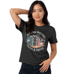 Unisex organic cotton t-shirt - Just A Girl Who Loves Books And Coffee - Image 2