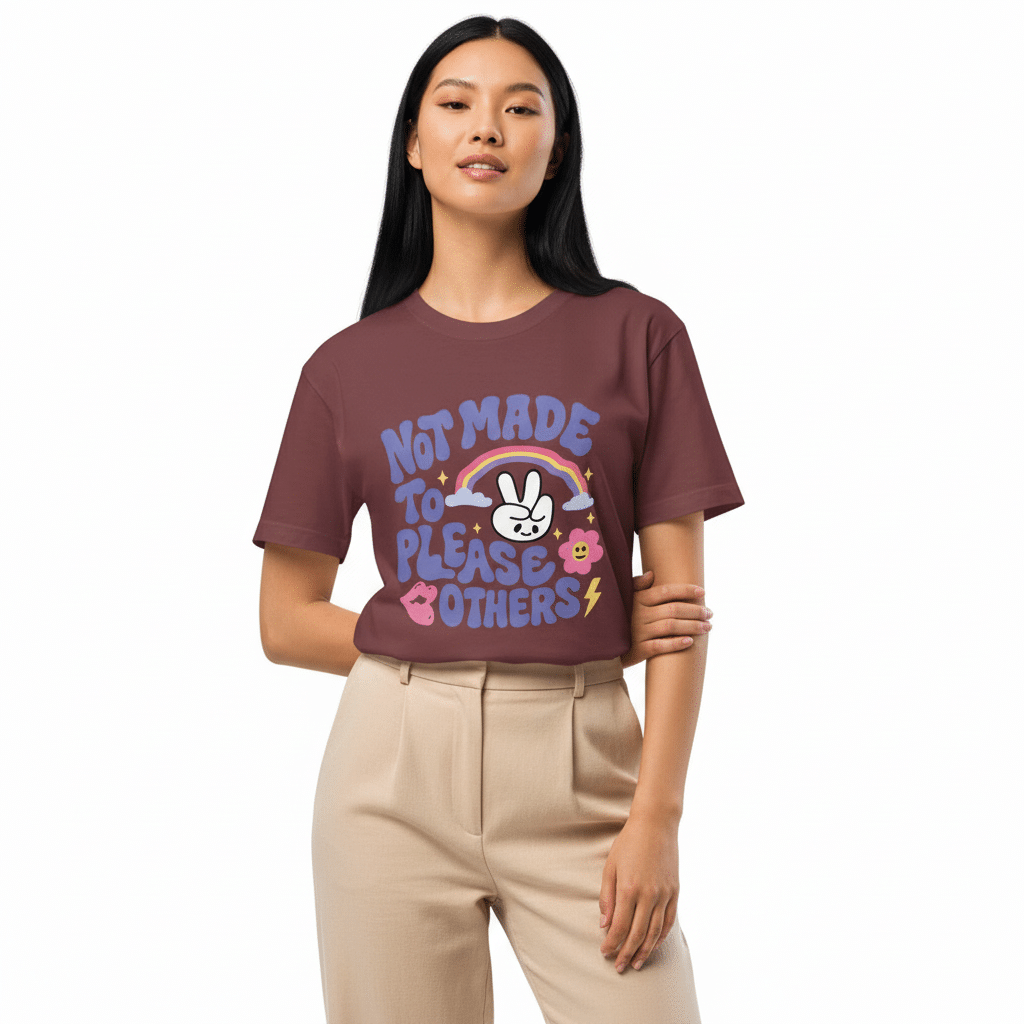 Unisex oversized t-shirt - Not Made to Please Others - Image 2