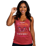 Women’s Butterfly Racerback Tank - Soft & Lightweight - Image 2
