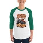 3/4 sleeve raglan shirt - Pumpkin Crusher