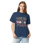 Unisex garment-dyed heavyweight t-shirt - I Love You To The Moon And Back - Image 11