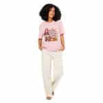 Unisex organic ribbed neck t-shirt - Gobble Till You Wobble - Image 15