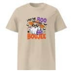 Unisex organic ribbed neck t-shirt - I Put The Boo In The Boujee - Image 36