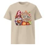 Unisex organic ribbed neck t-shirt - Gobble Till You Wobble - Image 41