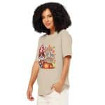 Unisex organic ribbed neck t-shirt - Gobble Till You Wobble - Image 12
