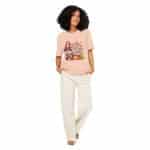 Unisex organic ribbed neck t-shirt - Gobble Till You Wobble - Image 13