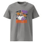 Unisex organic ribbed neck t-shirt - I Put The Boo In The Boujee - Image 32