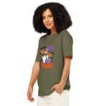 Unisex organic ribbed neck t-shirt - I Put The Boo In The Boujee - Image 11