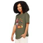 Unisex organic ribbed neck t-shirt - Gobble Till You Wobble - Image 8