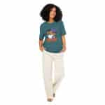 Unisex organic ribbed neck t-shirt - I Put The Boo In The Boujee - Image 56