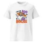 Unisex organic ribbed neck t-shirt - I Put The Boo In The Boujee - Image 52