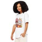 Unisex organic ribbed neck t-shirt - Gobble Till You Wobble - Image 19