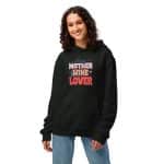 Oversized heavyweight hoodie - Dog Mother Wine Lover - Image 11