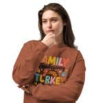 Premium heavyweight long sleeve shirt - Family Thanksgiving Turkey Blessings - Image 5