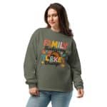 Premium heavyweight long sleeve shirt - Family Thanksgiving Turkey Blessings - Image 6