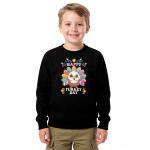 Kids fleece hoodie - Happy Turkey Day - Image 2