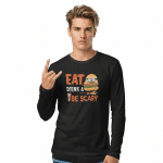 Long Sleeve Fitted Crew - Eat Drink And Be Scary - Image 2