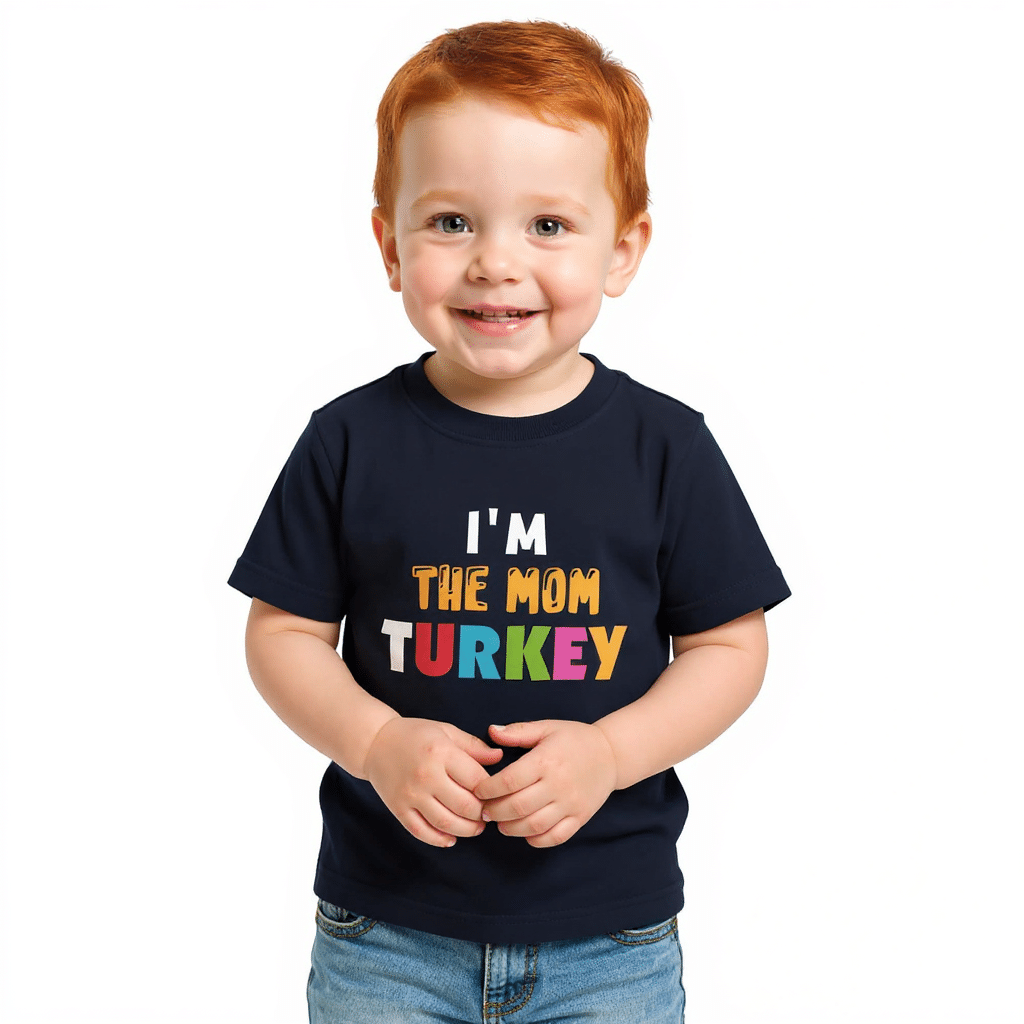 Toddler jersey t-shirt - I'm The Mom Turkey - Image 1