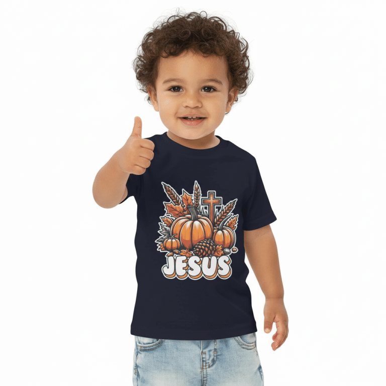 Toddler jersey t-shirt - Jesus 100% cotton soft faith-based top for kids