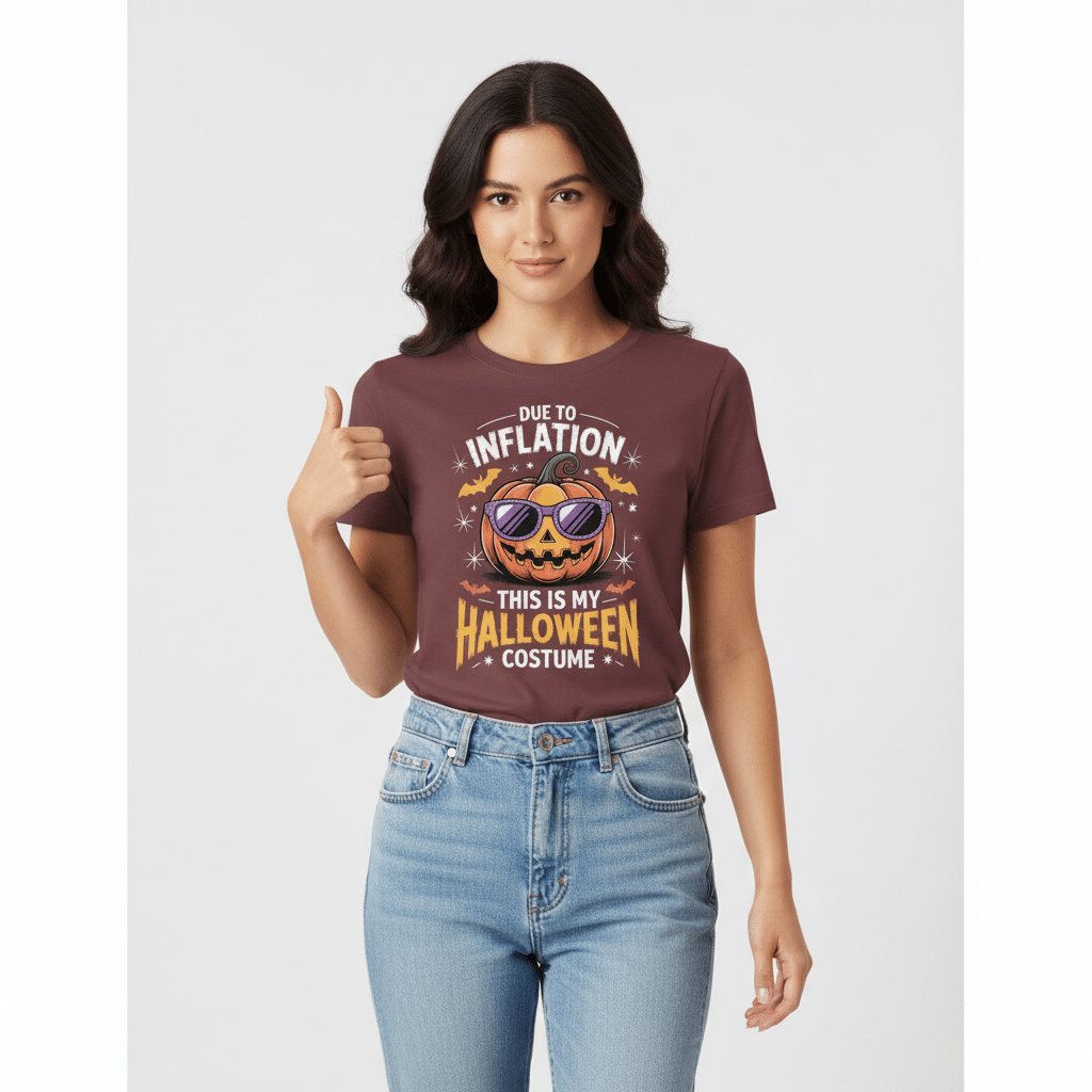 Unisex oversized t-shirt -  Due To Inflation - Image 2
