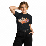 Unisex premium cotton t-shirt in marles blend with "Thankful Mama" print, crew neck, regular fit for mom gratitude.