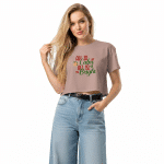 Women’s crop top - All is Calm All is Bright