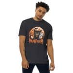 Men’s premium heavyweight tee - Vampurr Halloween - Image 7