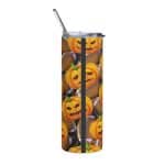 Stainless steel tumbler - Pumpkin Tumbler, Football - Image 9