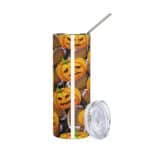 Stainless steel tumbler - Pumpkin Tumbler, Football - Image 7