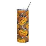 Stainless steel tumbler - Pumpkin Tumbler, Football - Image 12