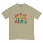 Unisex garment-dyed heavyweight t-shirt - Grace Wins Every Time - Image 35