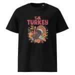 Unisex organic ribbed neck t-shirt - Talk Turkey To Me - Image 22