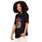 Unisex organic ribbed neck t-shirt - Talk Turkey To Me - Image 2