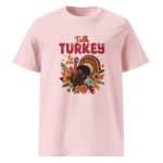 Unisex organic ribbed neck t-shirt - Talk Turkey To Me - Image 54