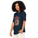 Unisex organic ribbed neck t-shirt - Talk Turkey To Me - Image 4
