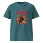 Unisex organic ribbed neck t-shirt - Talk Turkey To Me - Image 38