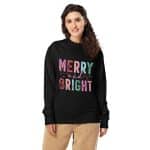 Unisex organic sweatshirt - Merry And Bright - Image 23
