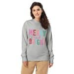 Unisex organic sweatshirt - Merry And Bright - Image 5